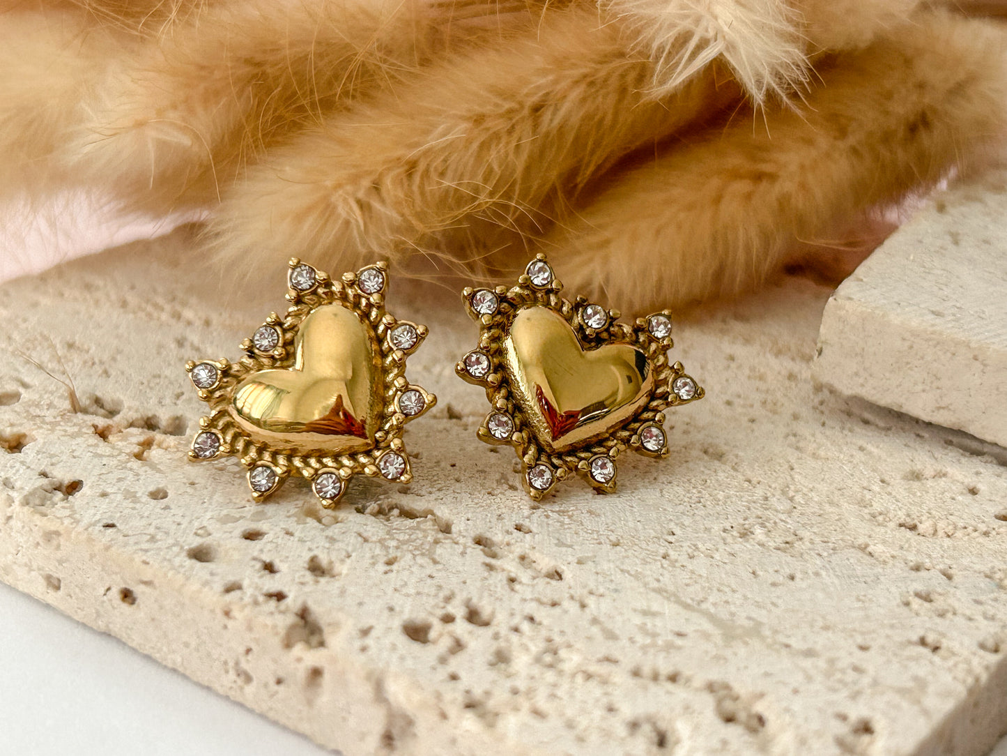 Shiny Heart Earrings