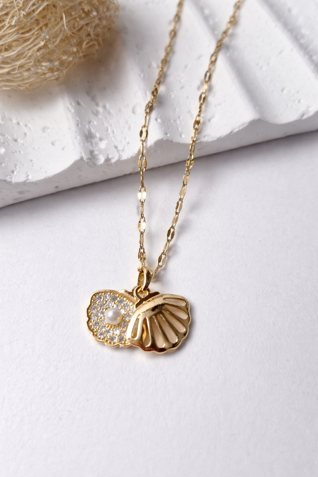 Collar Perla Marina | Dije de Concha con Perla Elegante