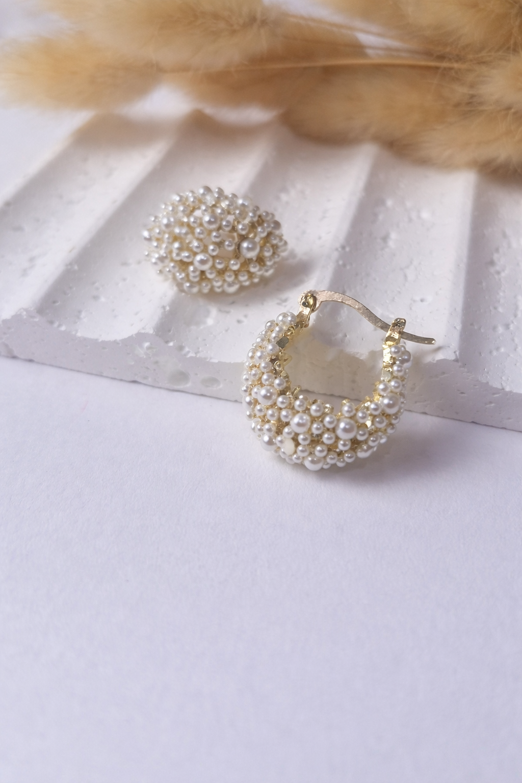 Aretes Perla Imperial | Aretes Dorados con Perlas Elegantes