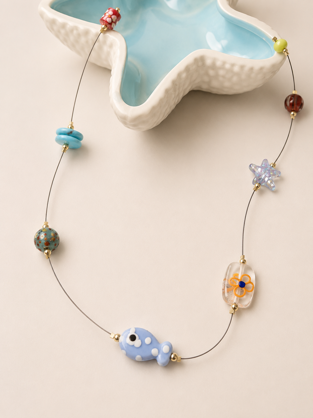 Mosaico Costero | Collar Marino Hecho a Mano