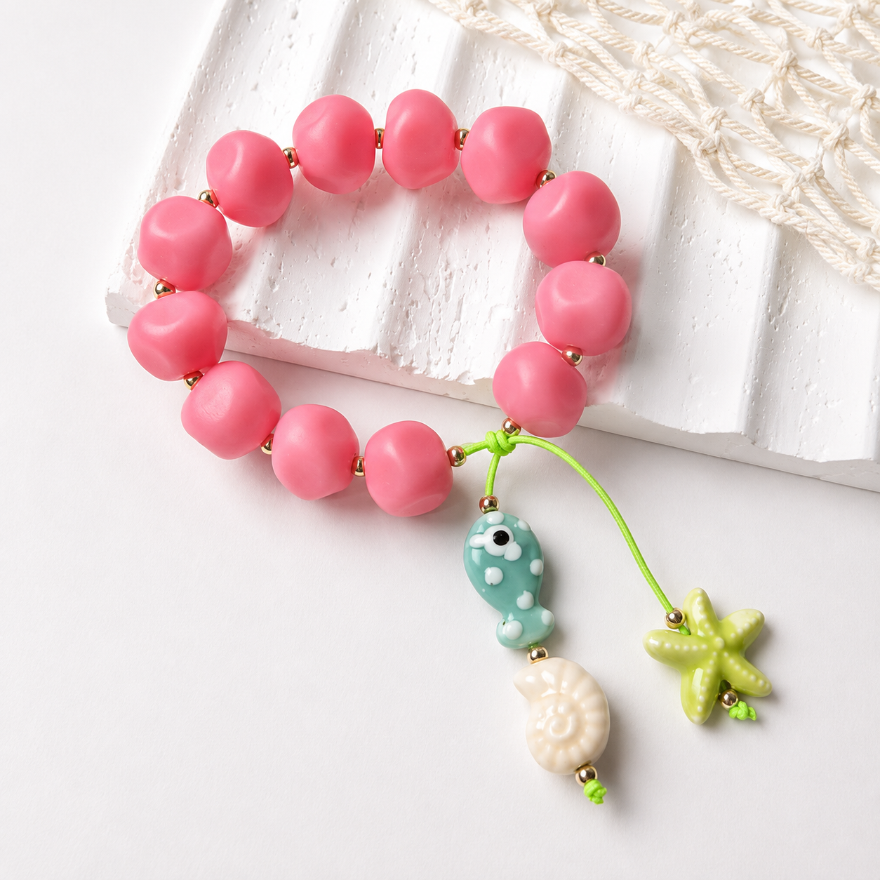 Bahía de Colores | Pulsera con Dijes Marinos