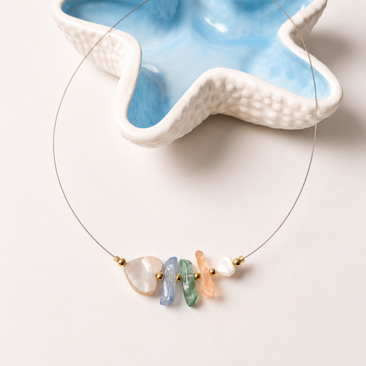 Brisa de Cristal | Collar Multicolor de Verano