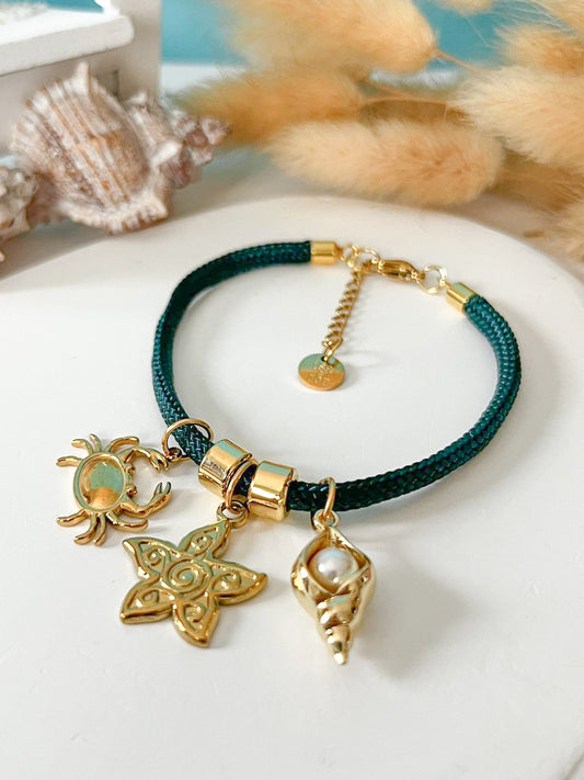 Pulsera Almas del Océano | Charms Marinos con Significado