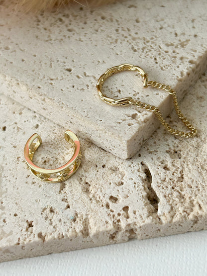 Earcuff con Cadena Dorada