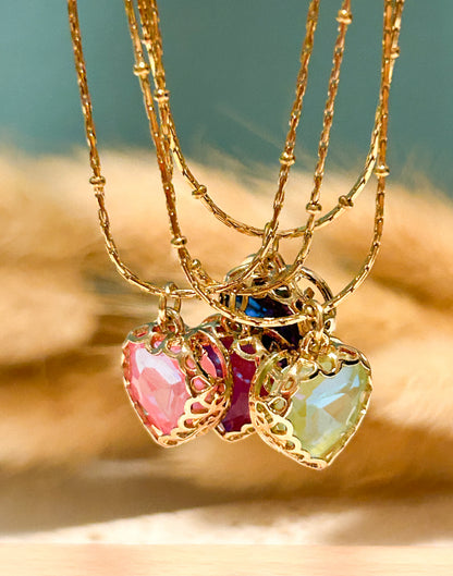 Collar Corazón de Cristal