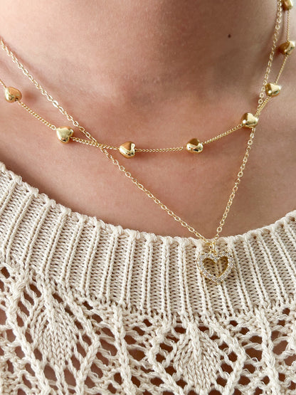 Collar Doble Corazones