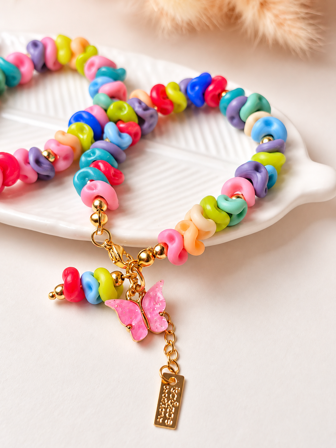 Pulsera Vuelo de Colores con Mariposa | Isa & Zoé Creations