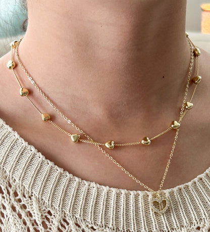 Collar Doble Corazones
