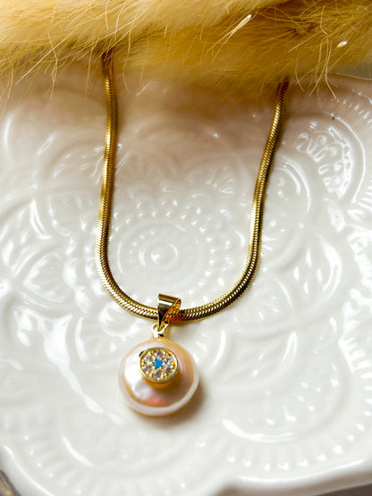 Pearl Charm Necklace