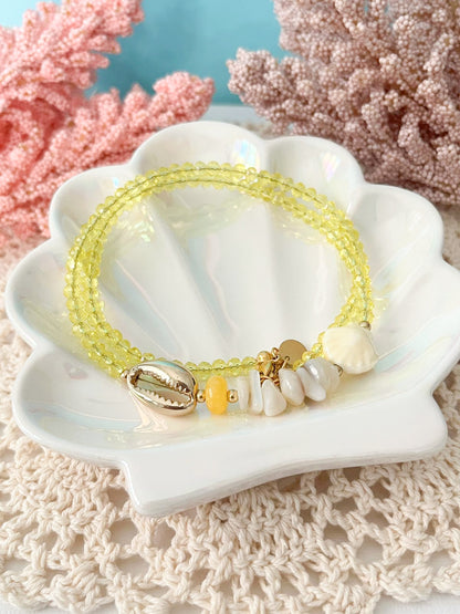 Arena del Mar | Collar de Cristales en Tonos Playeros