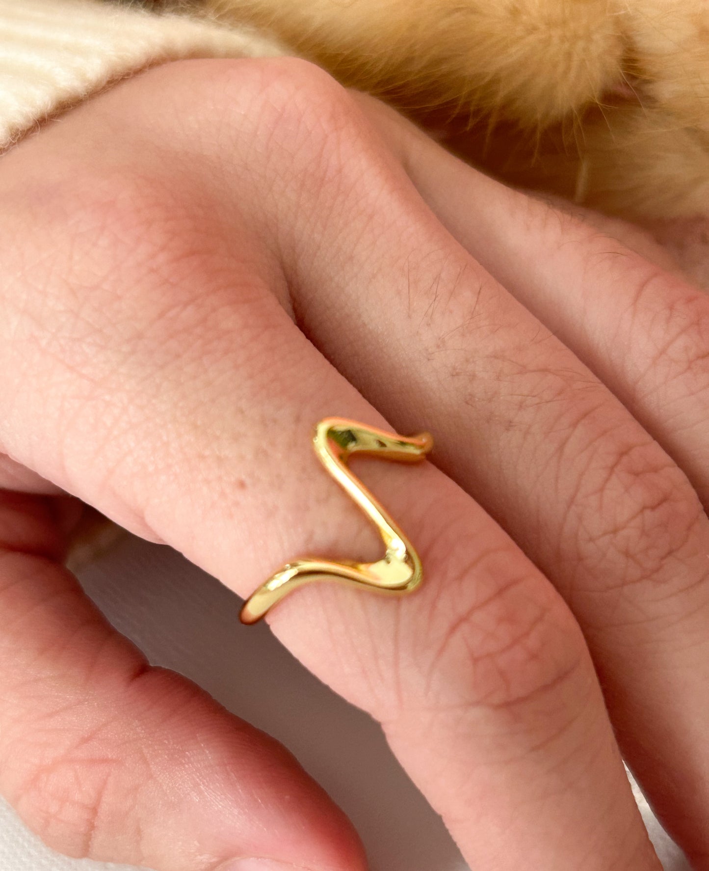 Golden Twist Ring