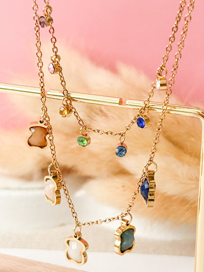 T-Bear Layered Necklace Set