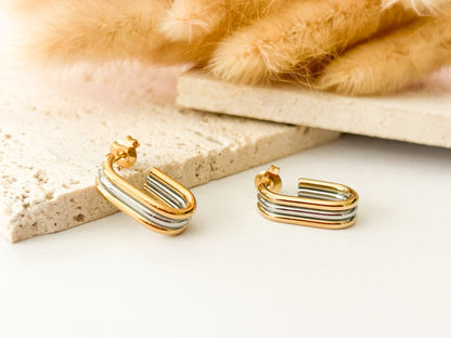Aretes Triple Argolla-Vane