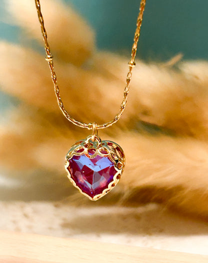 Collar Corazón de Cristal