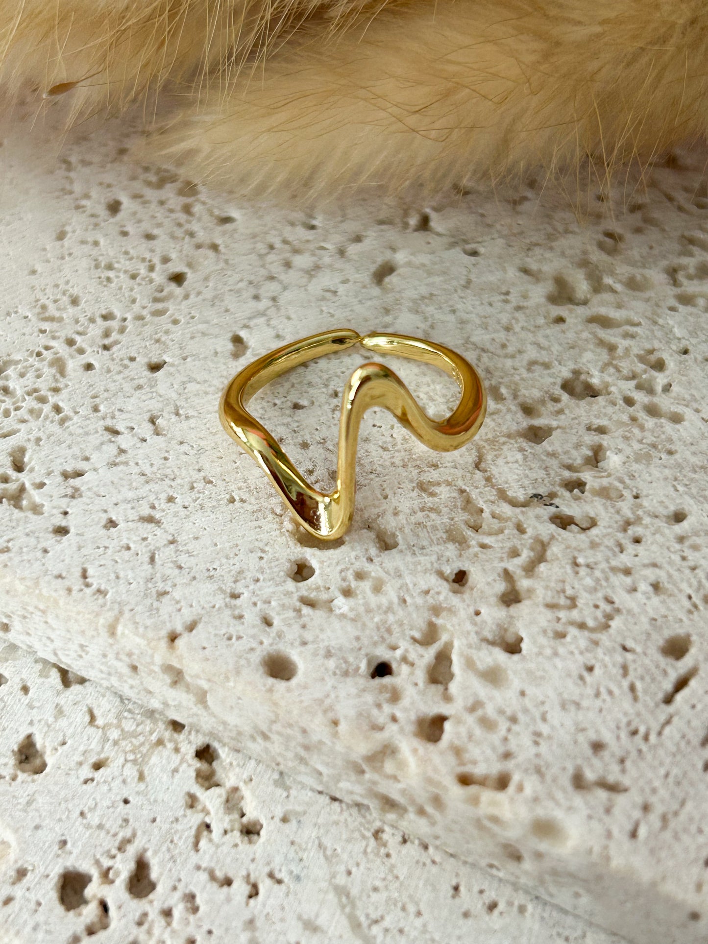 Golden Twist Ring