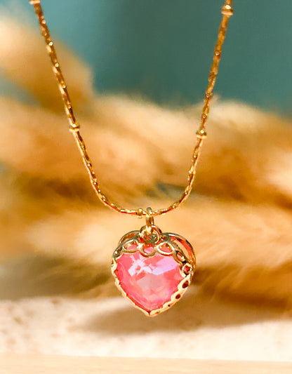 Collar Corazón de Cristal