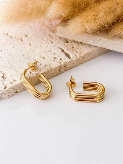 Aretes Triple Argolla-Vane