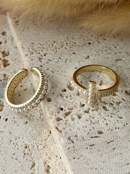 Nelly’s Ring – Sortija Dorada Ajustable con Micro Circonias Elegantes