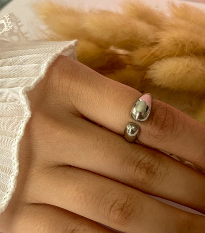 Bali Ring – Sortija Plateada Ajustable Minimalista