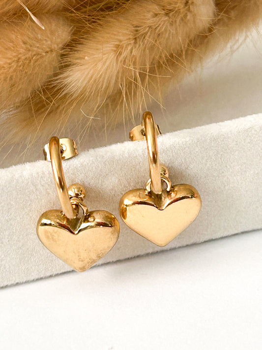 Hanging Heart Earrings