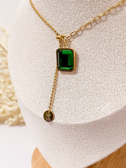 Irma's Emerald Pendant Necklace