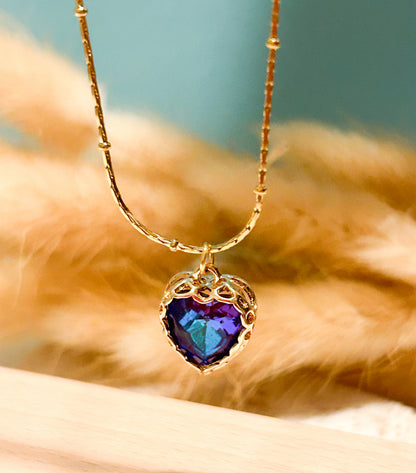 Collar Corazón de Cristal