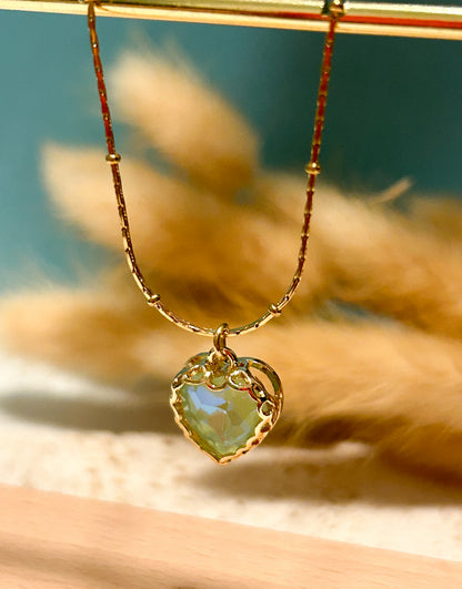 Collar Corazón de Cristal