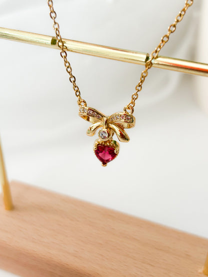 Collar Coquette con Lazo y Corazón