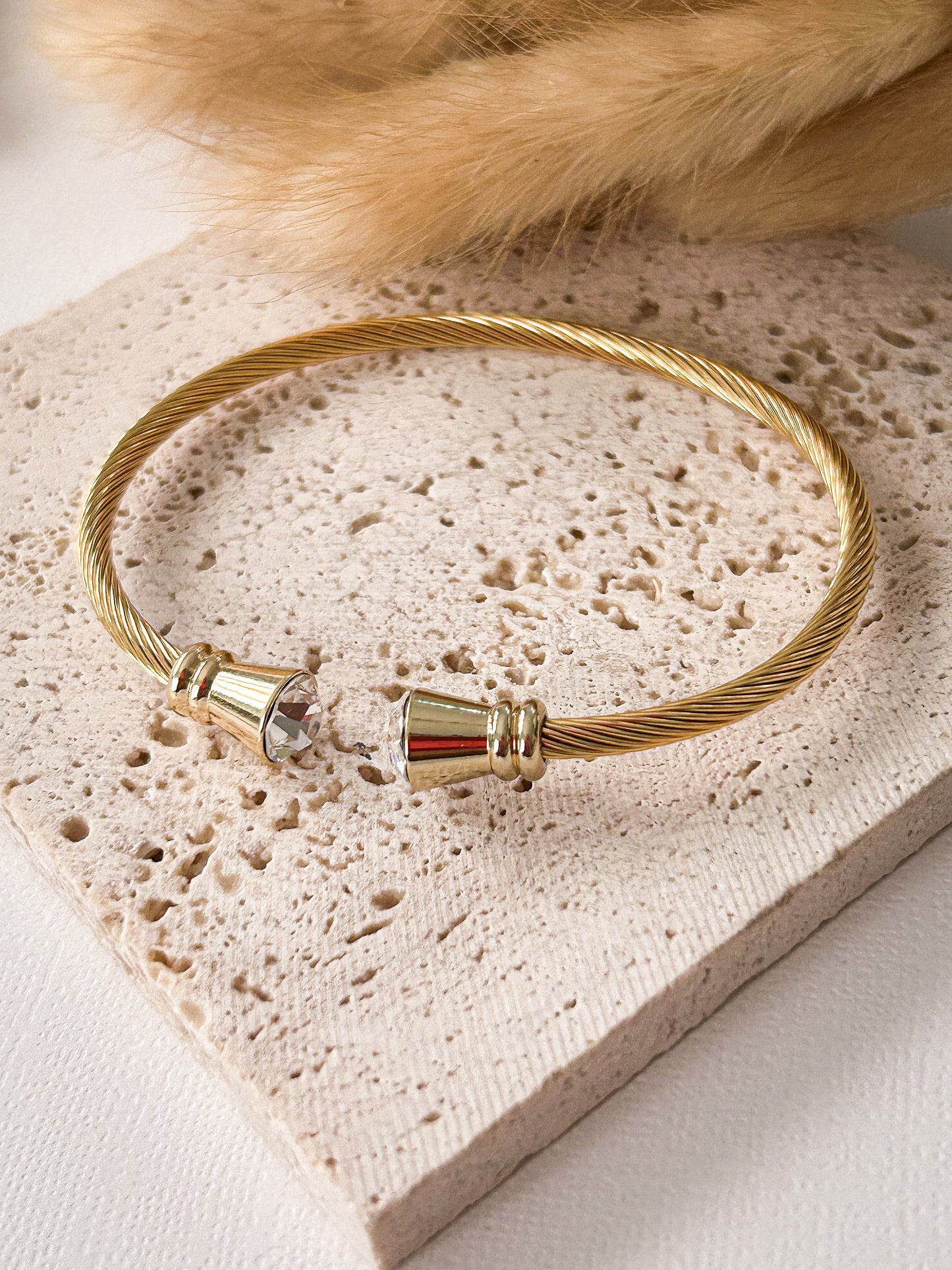 Clear Stone Bangle