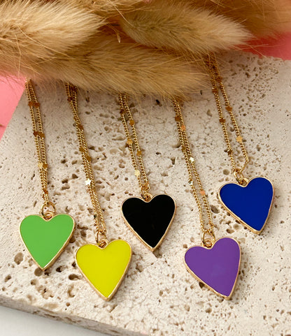 Colorful Hearts Chain