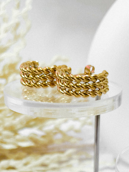 Braided Twist Earrings