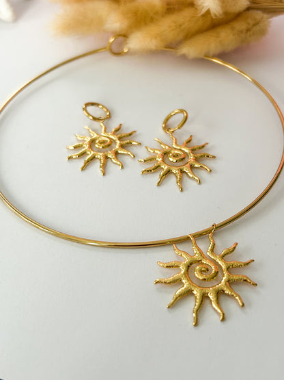 Summer Sun Necklace – Collar Sol Dorado Elegante