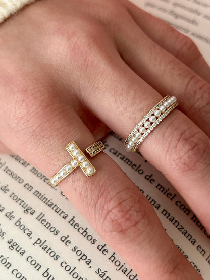 Nelly’s Ring – Sortija Dorada Ajustable con Micro Circonias Elegantes