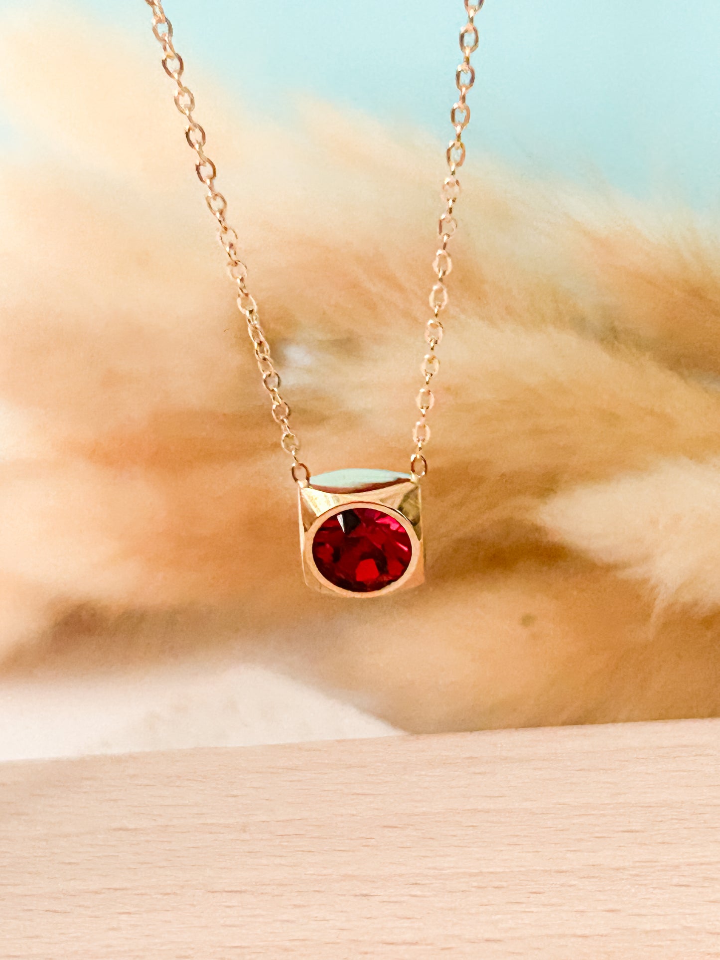 Cube Crystal Necklace