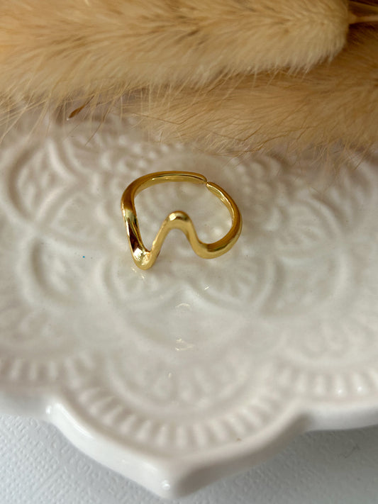 Golden Twist Ring