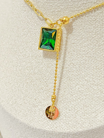 Irma's Emerald Pendant Necklace