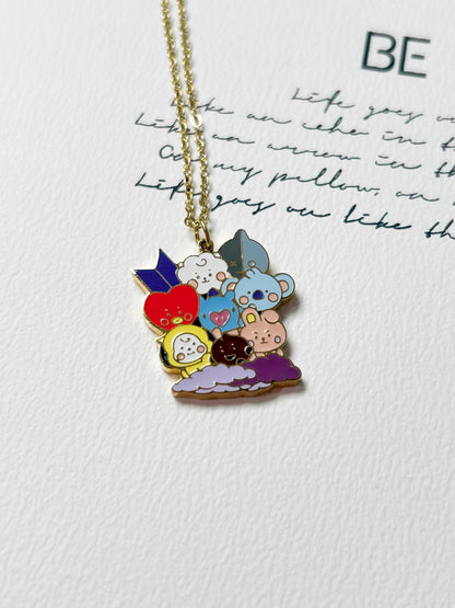 Kawaii Characters Charm Necklace