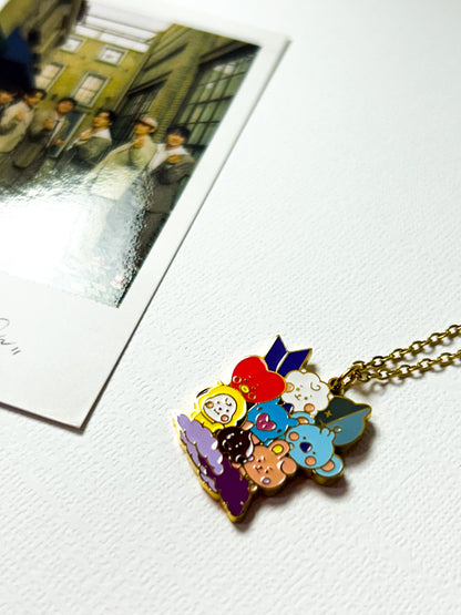 Kawaii Characters Charm Necklace