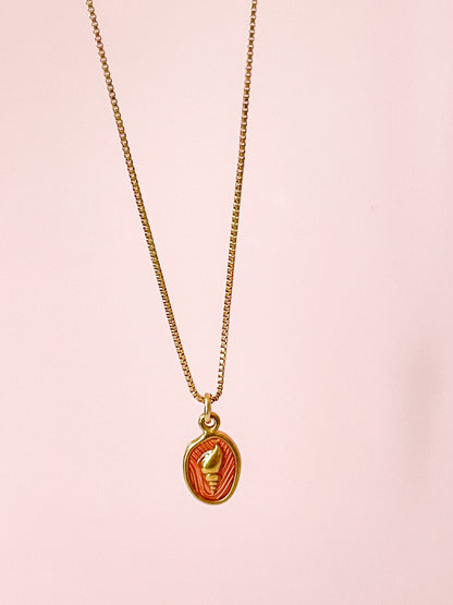 Sello del Mar – Collar Elegante Esmaltado