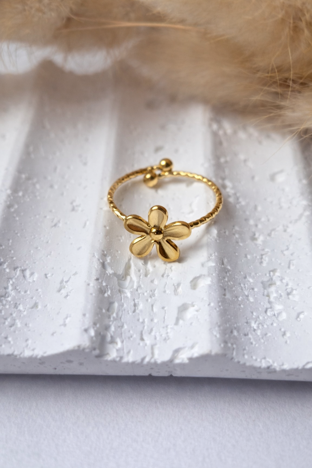 Anillo Ajustable Flor de Luz| Delicado & Elegante