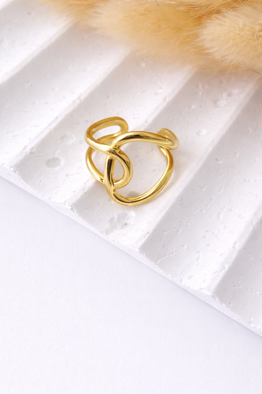 Anillo Lazo Dorado