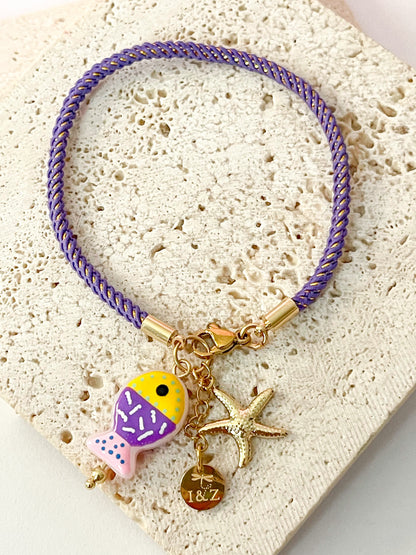 Pulsera Dulce Arrecife | Charms Coloridos Estilo Marino
