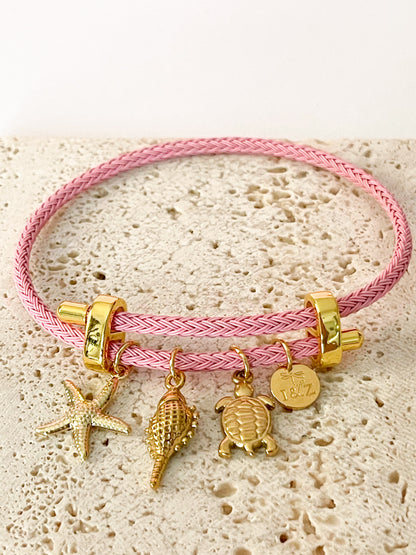 Pulsera Mar de Encanto | Charms Marinos en Colores Pastel