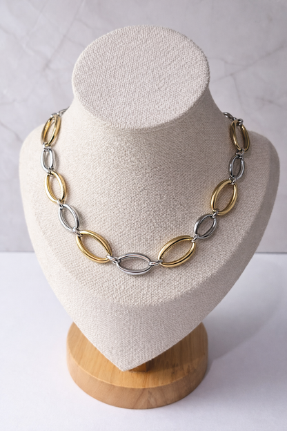 Collar Aura Chain | Cadena Oval Elegante Ajustable
