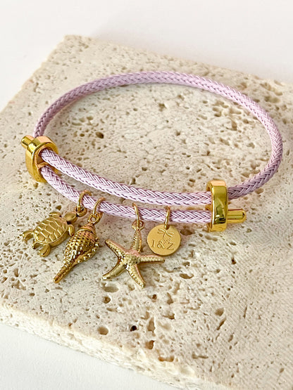 Pulsera Mar de Encanto | Charms Marinos en Colores Pastel