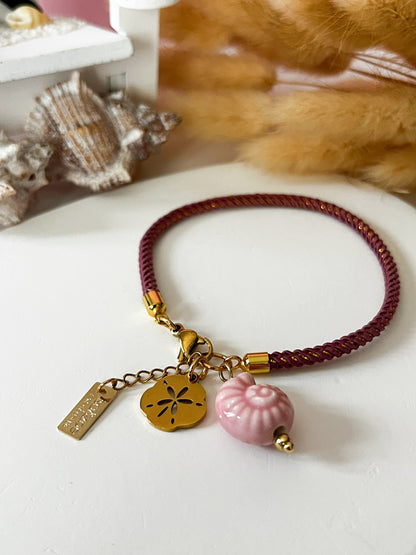 Pulsera Mini Tesoros del Coral | Charms Delicados Estilo Marino