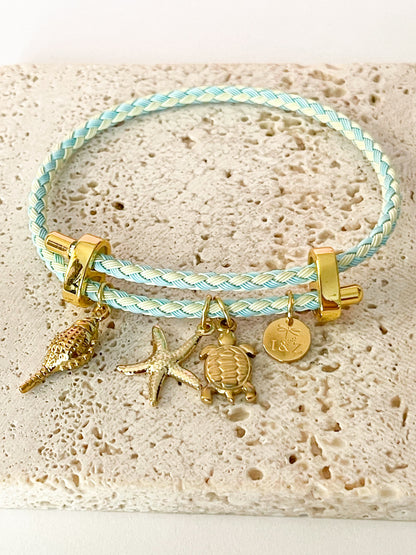 Pulsera Mar de Encanto | Charms Marinos en Colores Pastel