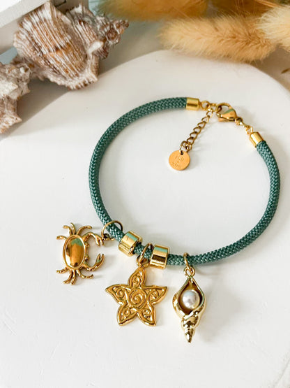 Pulsera Almas del Océano | Charms Marinos con Significado