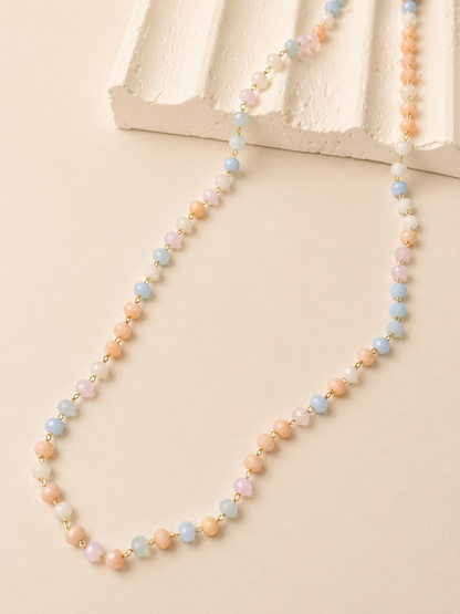 Susurro en Pastel | Collar de Cristales en Tonos Pastel