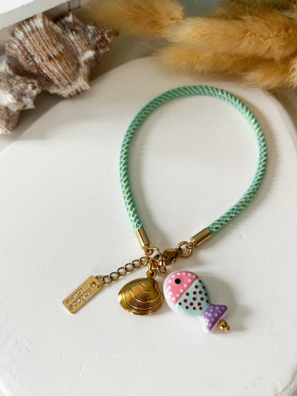Pulsera Dulce Arrecife | Charms Coloridos Estilo Marino